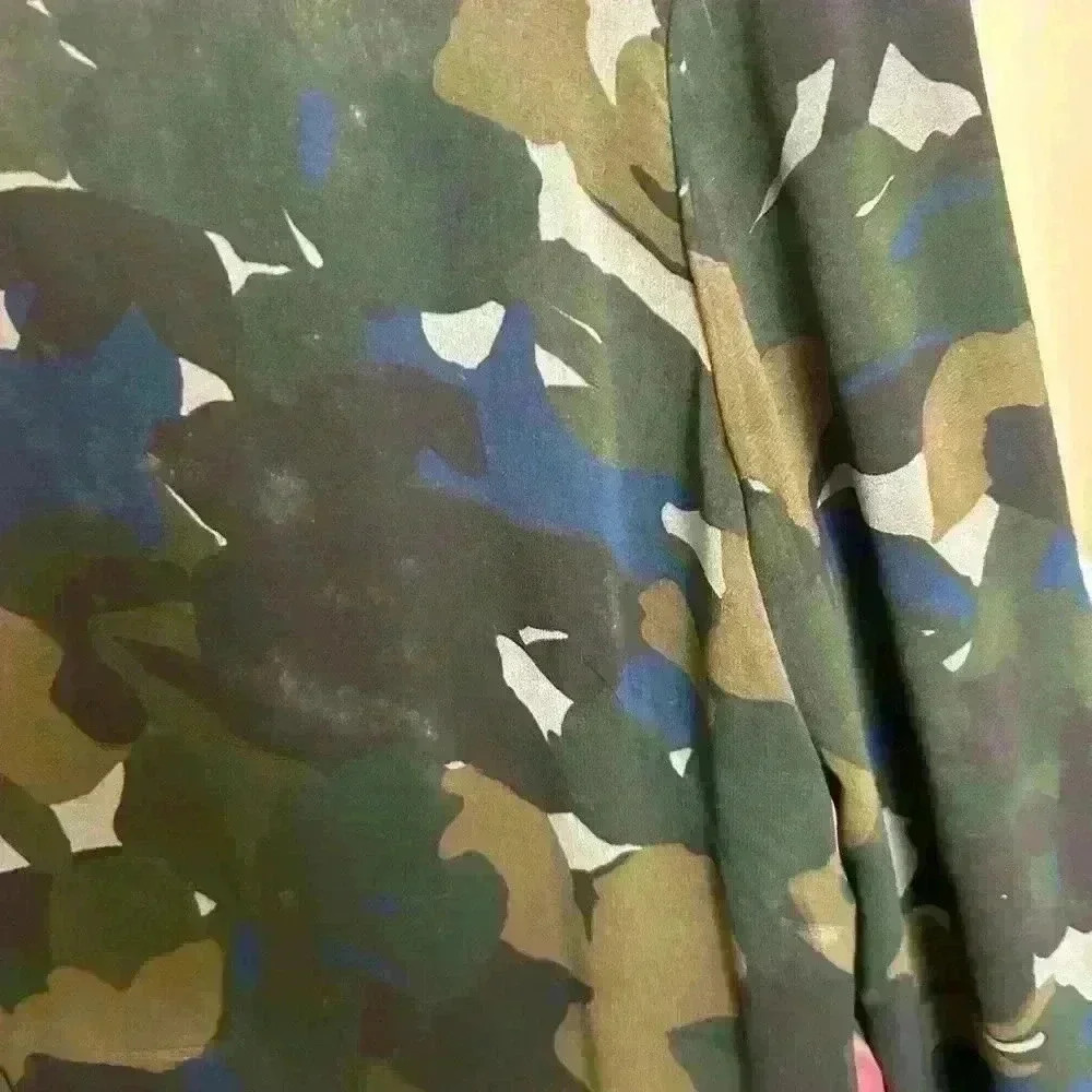 PS PAUL SMITH Khaki Camouflage Dress W/ Pleats - Picture 11 of 11